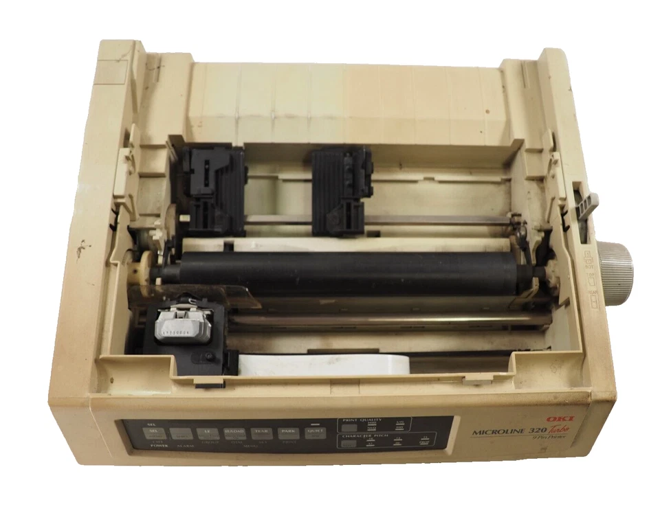 OKI MICROLINE 320 (GE7000A) Turbo 9 Pin Dot Matrix Printer FOR PARTS! - Image 2 of 4