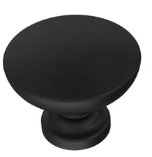 Liberty P29523C-FB 1 3/16" Flat Top Round Cabinet Knob Flat Black