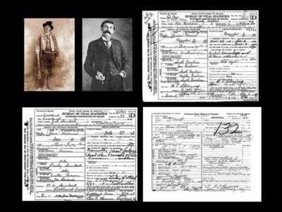 Billy the Kid PHOTO +DEATH CERTIFICATE Lot, Gang of REGULATORS + Pat Garrett Pic