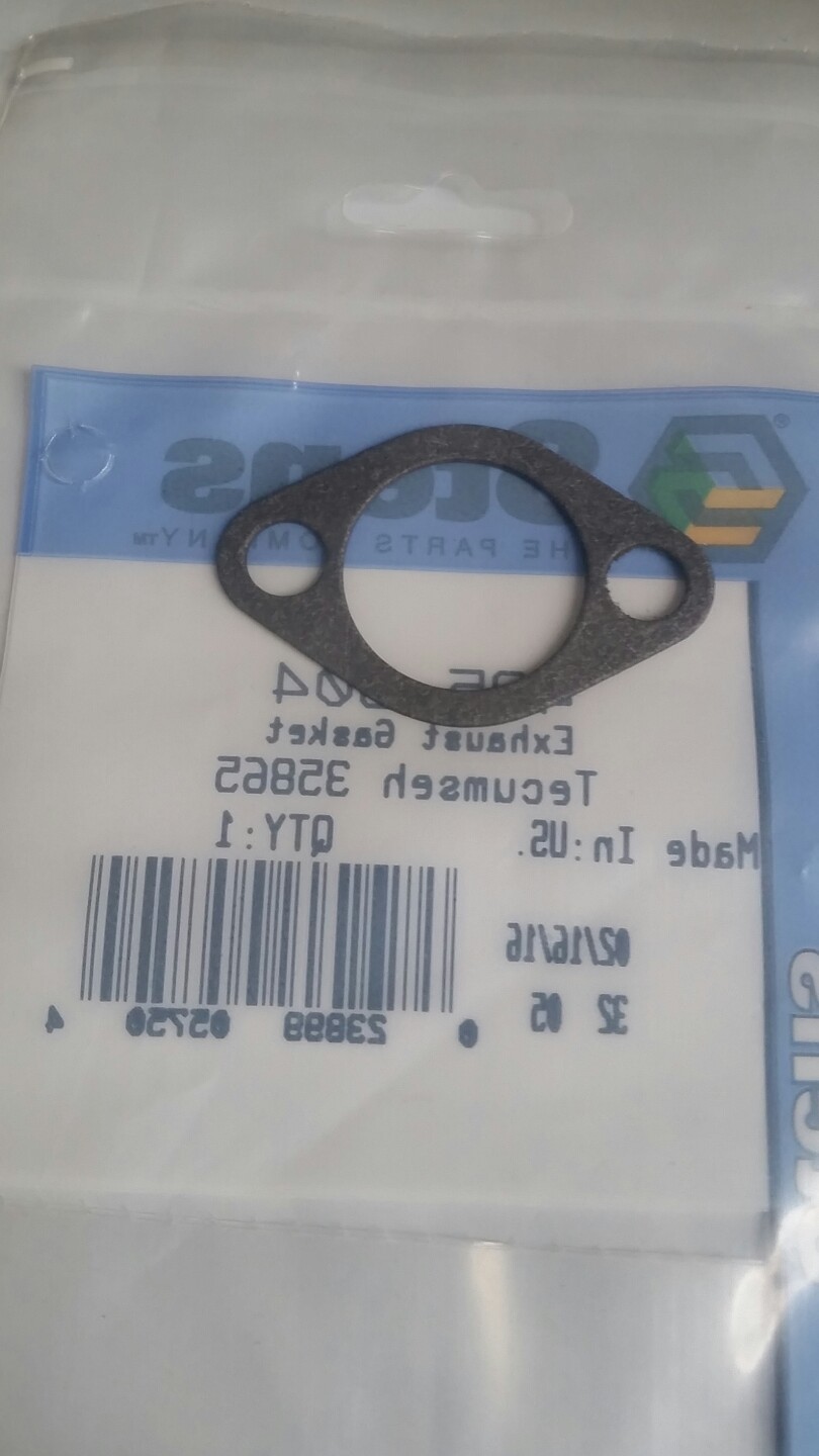 Stens 485-904 Exhaust Gasket Tecumseh 35865 27930A 33670A John Deere ...