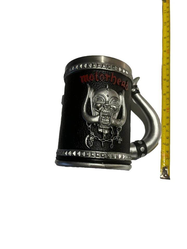 Taza tanque Motörhead Motorhead Stein resina negra acero inoxidable nueva Lemmy Foto 2 de 4