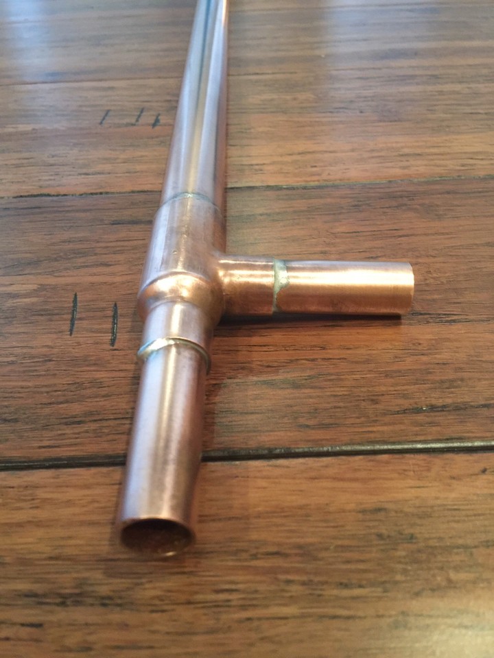 Moonshine Copper liebig condenser Flute Style Jacketed DIY solder your