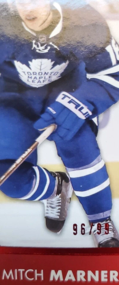 2016-17 Upper Deck Overtime Mitch Marner Red Foil Rookie 96/99 #175 Maple Leafs - Image 2 of 3