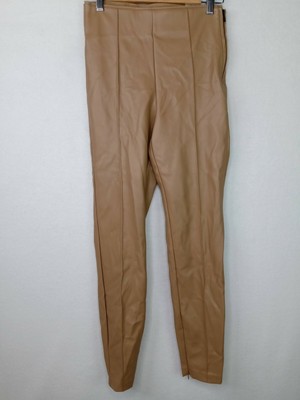 Zara Medium Solid Mid Rise Seamed Faux 