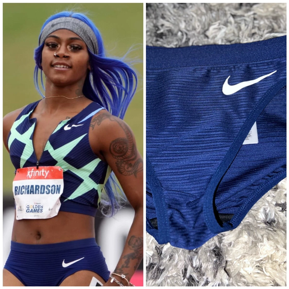 Nike Pro Elite Track & Field Women's USA Navy Racing Briefs CI0989-000 Size  XS