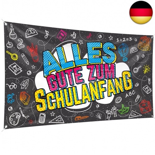 Alles Gute Zum Schulanfang Banner großes Banner für den ersten Schultag, W
