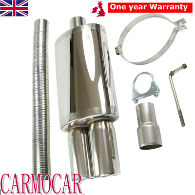 Stainless Steel Universal Exhaust Back Box / Silencer For BMW 316i 320i 320d 320ci 318ci | Turborevs Performance