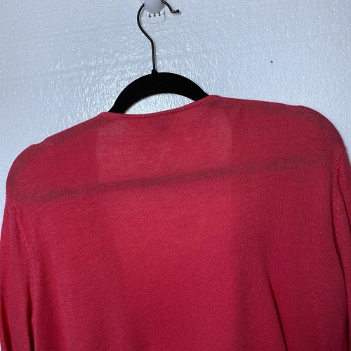 J. Jill Damengröße Large zierlich rosa vorne offen Cardigan Pullover Leinenmischung - Bild 5 von 8