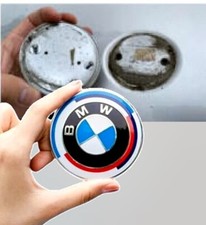 Bmw 82mm 50th Anniversary Car Front Hood Emblem Badge Logo