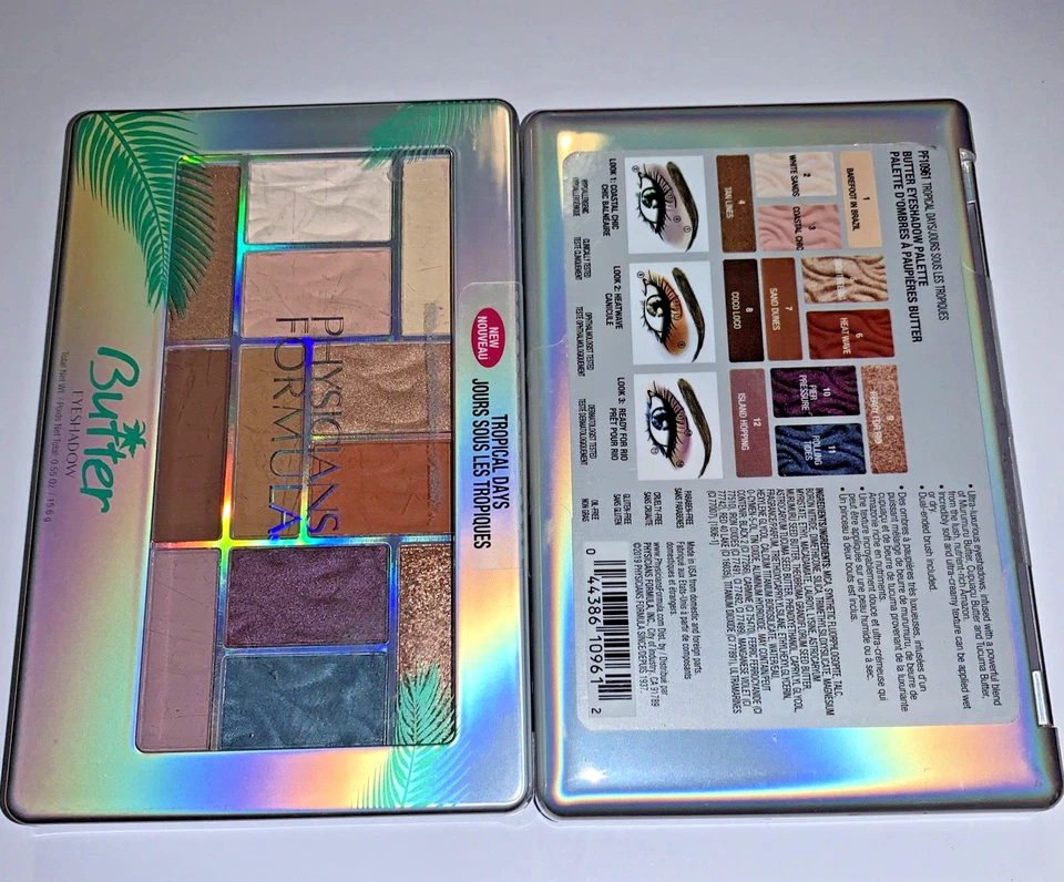 2X Physicians Formula Butter Eyeshadow Palette #10961 TROPICAL DAYS  NEW/Sealed - Image 3 of 3