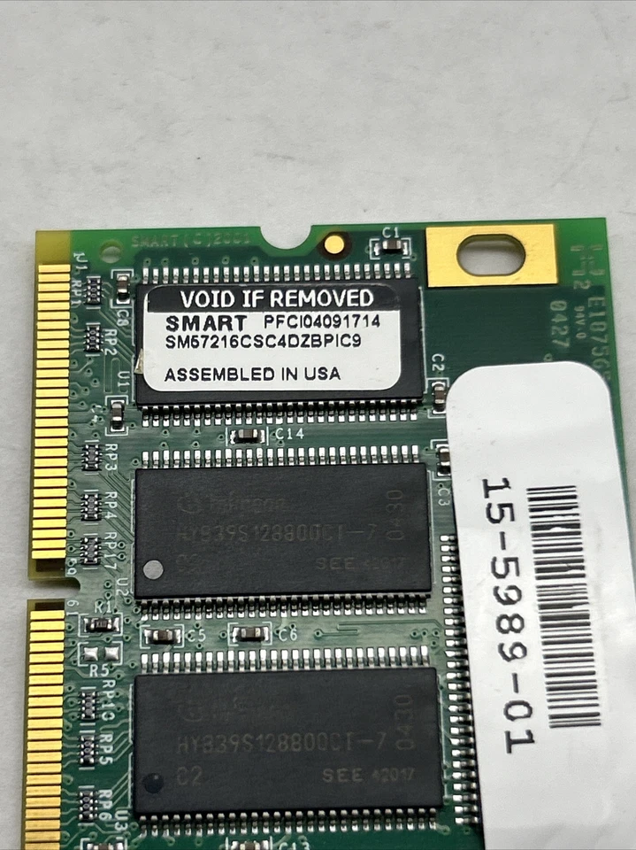 CISCO 128MB NPE400 SMART # SM57216CSC4DZBPIC9 144 pin PC100 16x8 SDRAM SODIMM - Image 3 of 4