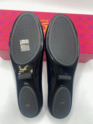 Tory Burch Women's Minnie Patent Leather Travel Ballet Flats US 8.5M Black - Picture 6 of 10