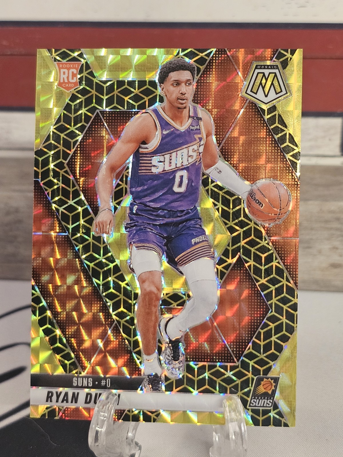 2024-25 Panini Mosaic 233 Ryan Dunn Spectris Gold FOTL Prizm /10 RC