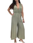 Jumpsuit Lightweight Sage Green Tie Shoulders Sz SM💚 — photo 2