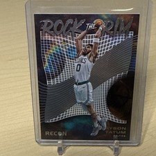 2022-23 Panini Recon Jayson Tatum Rock the Rim #6 Celtics 🟢✨️