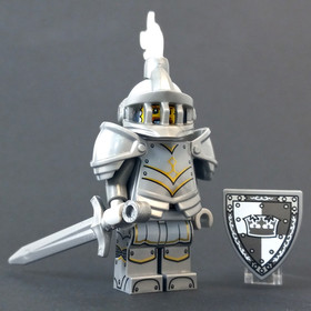 LEGO Castle Crown King Knight Minifigure 71047 Paladin 70404 Series 27 Crusader