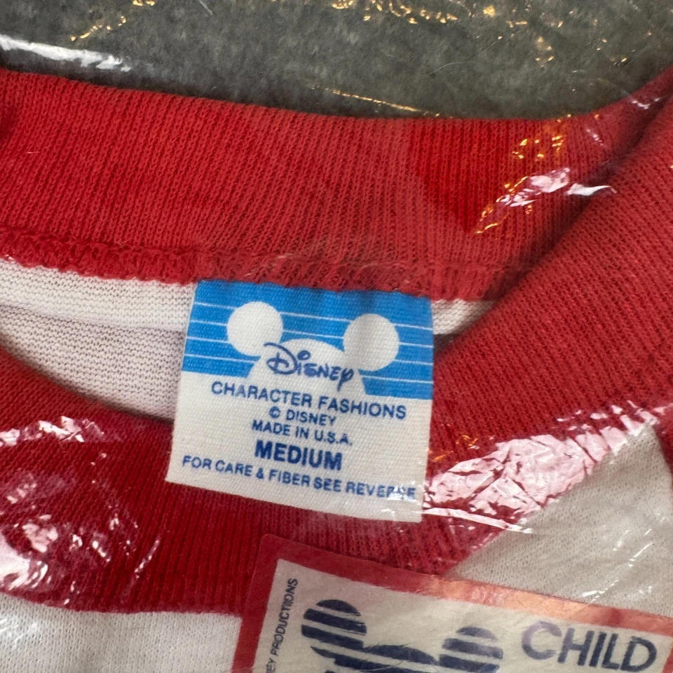 Camiseta Vintage Walt Disney World Timbre Niños Mediana 6-8 Mickey Mouse Sin Stock Foto 2 de 4
