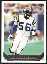 Chris Doleman, 1993 Topps, #245, Minnesota Vikings, Gold