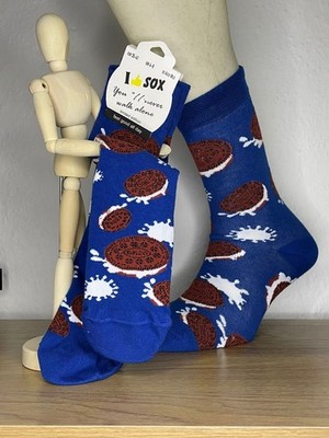 Bunte lustige Motiv Socken Gr. 35-41 KEKSE OREO
