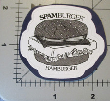 SPAM lunch meat sandwich spamburger bw STICKER decal laptop water bottle