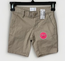 Children s Place Girls Khaki School Shorts Size 4 NWT Stretch Fabric