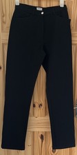 Versace Sport Pants Women Size 44 Uk 10 Made In Italy Straight Leg Black. Warm