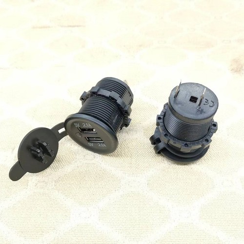USB Socket Dual Motorcycles Module Charger Connectors Dual USB Chargers - Picture 6 of 12