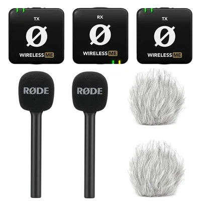 Rode Wireless ME Dual Mikrofon Funksystem mit 2x Interview Go und 2x Windschutz - Bild 1 von 4