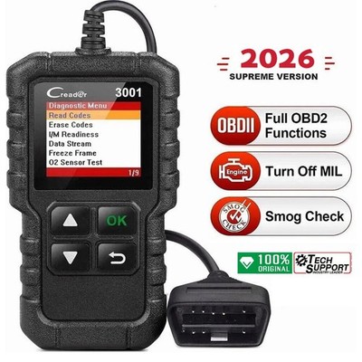 2026 CR3001 Profi KFZ OBD2 Diagnosegerät Auto Scanner Fehler Auslesegerät