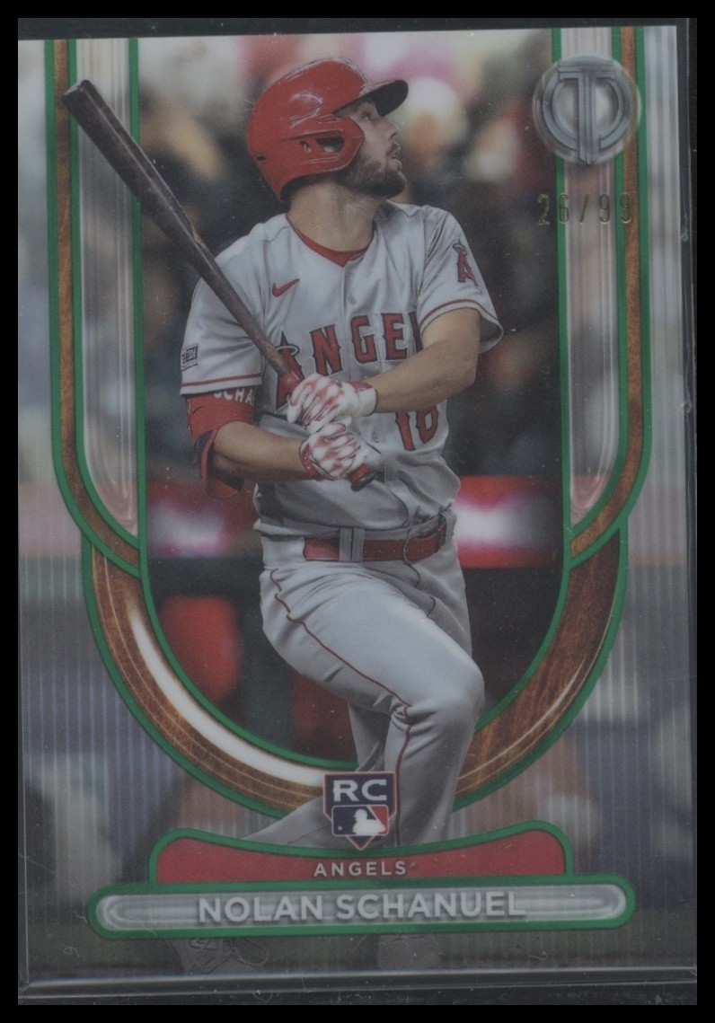 2024 Topps Tribute #87 Nolan Schanuel Green #/99