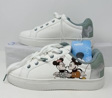 Disney Shoes Pastel Metallic Mickey Minnie Kids Sneakers Size 4 Retro