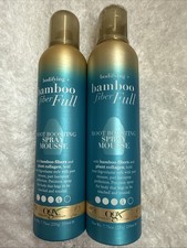 2 Ogx Bodifying Bamboo Fiber Full Root Boosting Spray Mousse Bamboo Fibers 2PACK