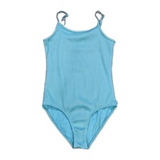 Abercrombie Kids Girl Blue Ribbed One Piece Swim Swimsuit Bathing Suit 13 14