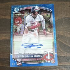 Bowman Chrome 2024 Daiber De Los Santos Mojo Autograph Twins #BMA-DD /150