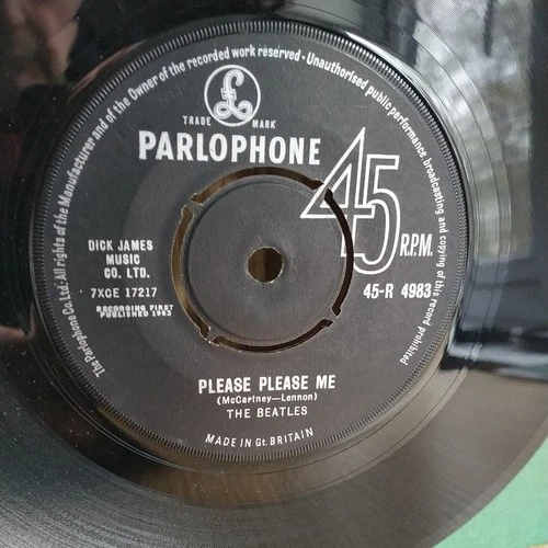 THE BEATLES 45 ' PLEASE PLEASE ME ' 1963 EARLY PRESS - EX !