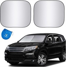 Windshield Sun Shade with Reflective Technology. See Vehicle Size-Chart. Foldabl