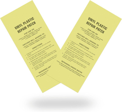 Vinyl Pool Repair Kit   2 Clear Waterproof Adhesive Patches for Inflatable Pools