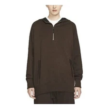 NWT Nike Women's Solid Color Knit Hoodie Velvet Brown Free Garment Bag Included