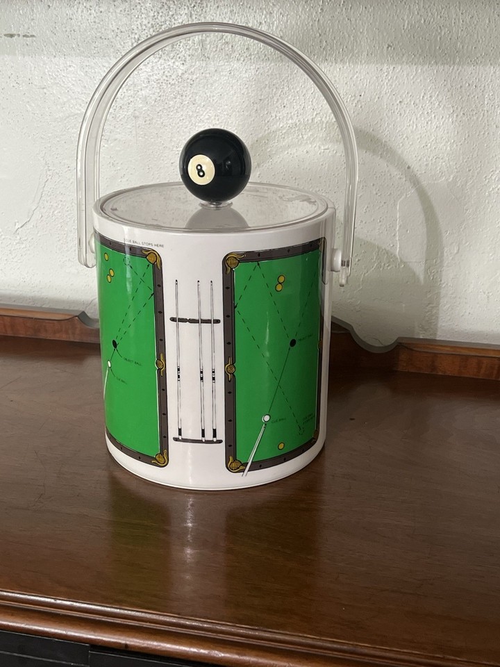 A vintage Cera MCM eight-ball ice bucket — rare, hard-to-find, and instantly the coolest thing on any bar cart or man cave shelf.
