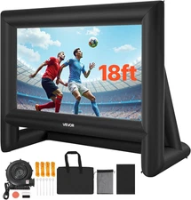 18FT Inflatable Movie Screen, Inflatable Projector Screen with Portable Storage