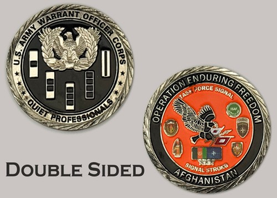 #ad US Army Task Force Signal Afghanistan Warrant Officer Challenge Coin J#2 $33.14