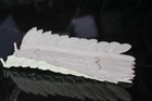 WHITE FEATHER CAPE FOR MARX JOHNNY WEST ACTION FIGURE FORT APACHE GERONIMO
