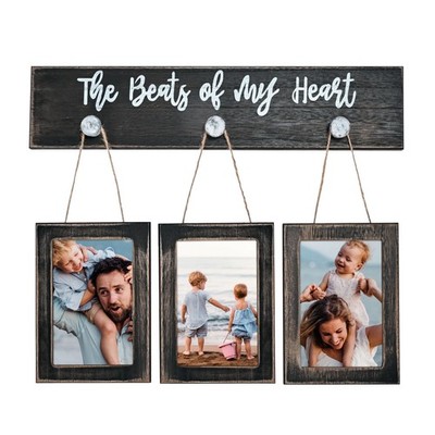 4X6 Picture Frames Collage for Wall Farmhouse Rustic Black Photo Frame | with...