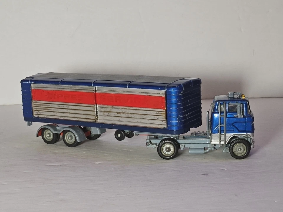 VINTAGE CORGI MAJOR TOYS FORD TILT CAB EXPRESS SERVICE ARTICULATED TRAILER 1137 - Image 4 of 4