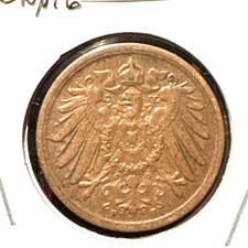 Germany 1908 F 2 pfennig KM 16 XF