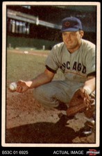 1953 Bowman #7 Harry Chiti Cubs 4.5 - VG/EX+