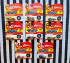 Lot of all 8 in Series Hot Wheels 25th Anniversary Cars w retro redlines on card