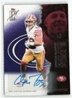 2025 Topps Signature Class Christian McCaffrey #49 Purple Auto /100 49ers