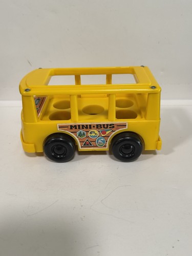 Vintage Fisher Price gelber Minibus #141 - 1969 - Bild 3 von 9