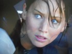 Jennifer Lawrence signed THE HUNGER GAMES Pretty Blue Eyes 8x10 Photo COA & Holo — photo 2